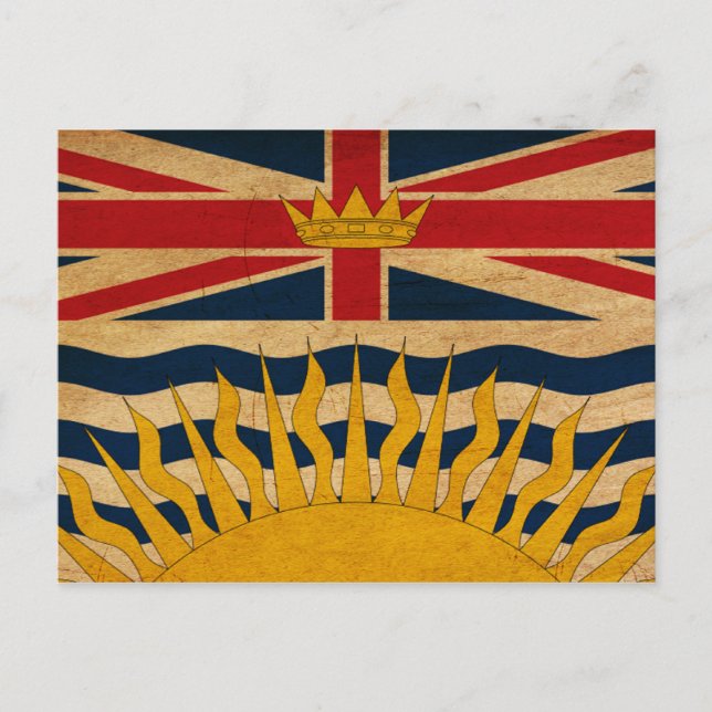 British Columbia Flag Postcard (Front)