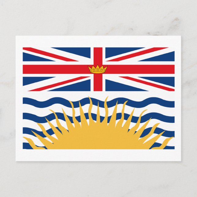 British Columbia Flag Postcard (Front)