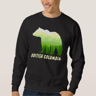 British Columbia Grizzly bear in forest of Canada Sweatshirt