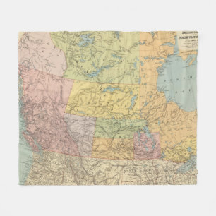 British Columbia, North West Territory Fleece Blanket