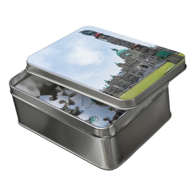 British Columbia Parliament - Victoria, Canada Jigsaw Puzzle (Lid Open)