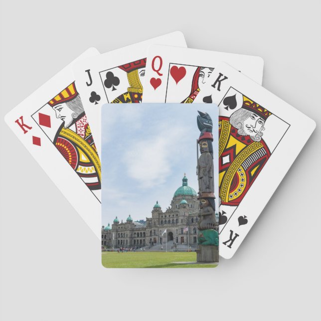 British Columbia Parliament - Victoria, Canada Poker Cards (Back)