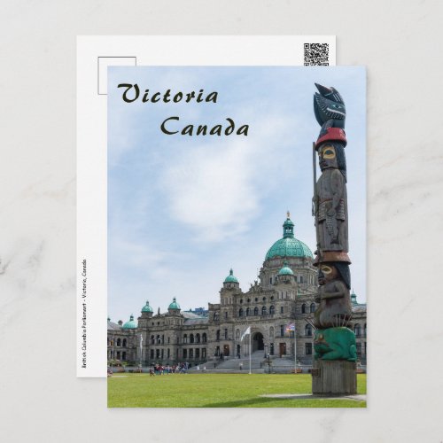 British Columbia Parliament _ Victoria Canada Postcard