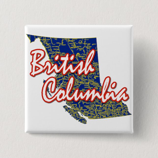 British Columbia Pinback Button (Front)