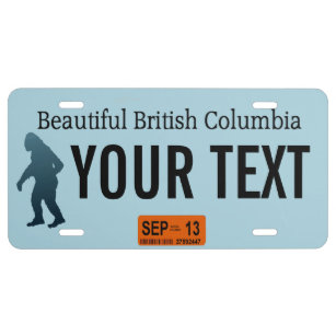 Custom Bigfoot Carrying Pizza License Plate By Fashionfree