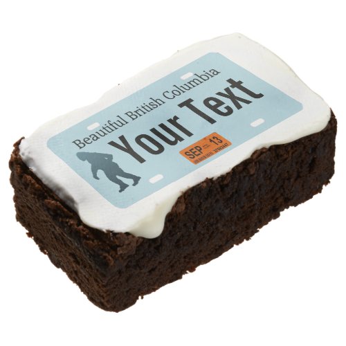 British Columbia Sasquatch License Plate Chocolate Brownie