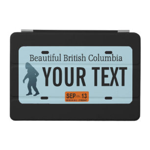 British Columbia Sasquatch License Plate iPad Mini Cover