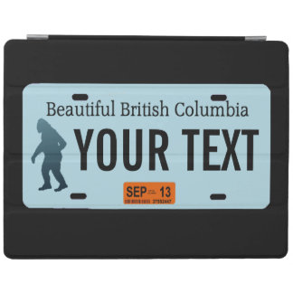 British Columbia Sasquatch License Plate iPad Smart Cover