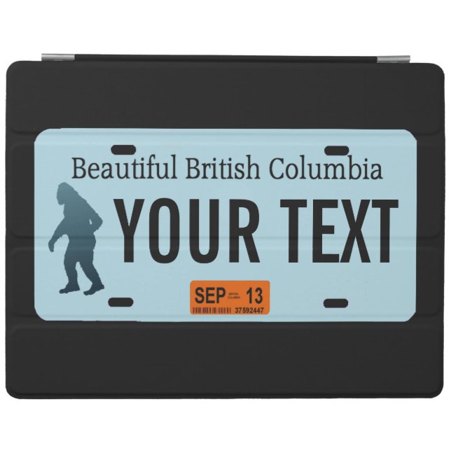 British Columbia Sasquatch License Plate iPad Smart Cover (Horizontal)