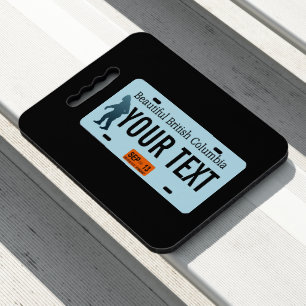 British Columbia Sasquatch License Seat Cushion