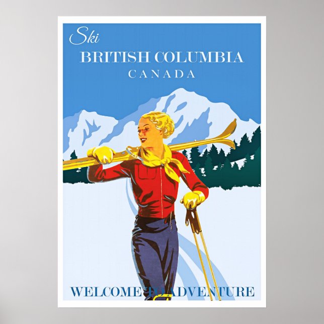 British Columbia Travel Poster (Front)