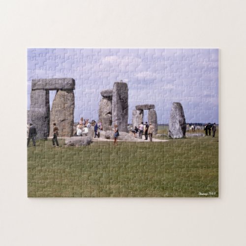 British Culture Beautiful Retro Stonehenge Jigsaw Puzzle