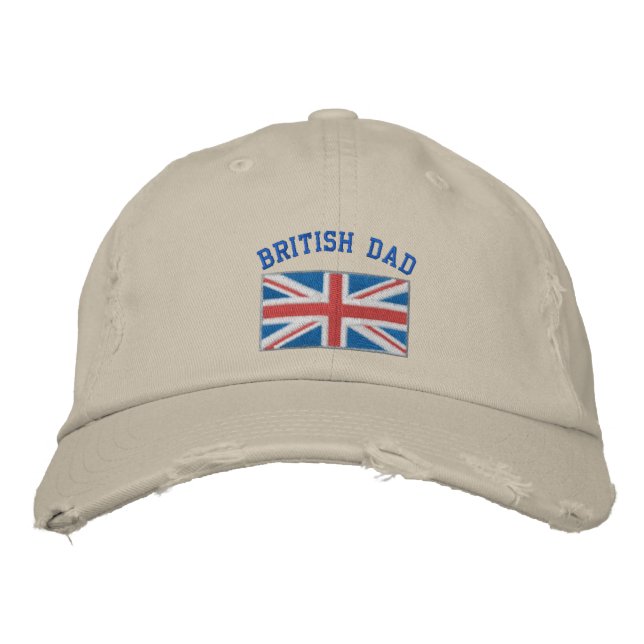 British dad embroidered hat (Front)