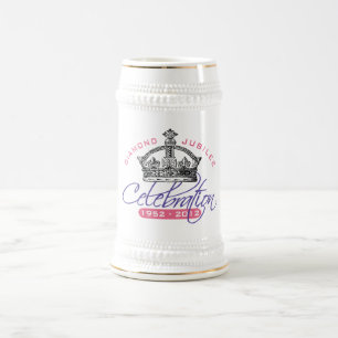 British Diamond Jubilee - Royal Souvenir Beer Stein