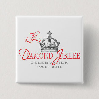 British Diamond Jubilee - Royal Souvenir Pinback Button