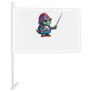 British Dragoon Defender Halloween's Regal Reptile Car Flag