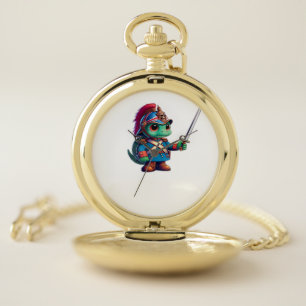 British Dragoon Defender Halloween's Regal Reptile Pocket Watch