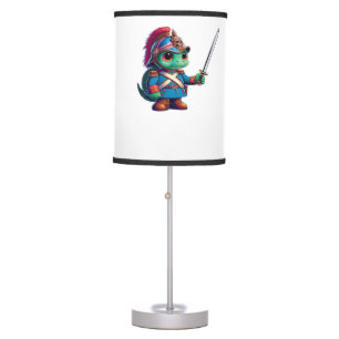 British Dragoon Defender Halloween's Regal Reptile Table Lamp