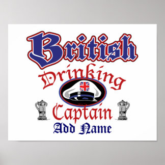 British Drinking Cptn Poster