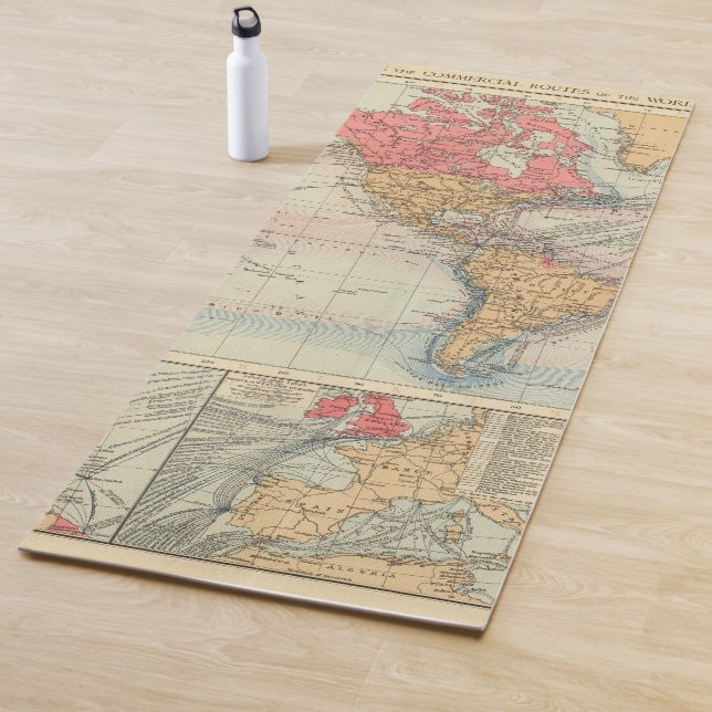 British Empire, routes, currents Yoga Mat (In Situ)
