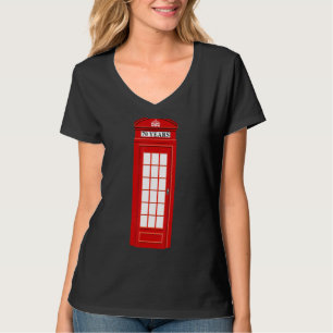 British England London Red Telephone Box Phone Boo T-Shirt