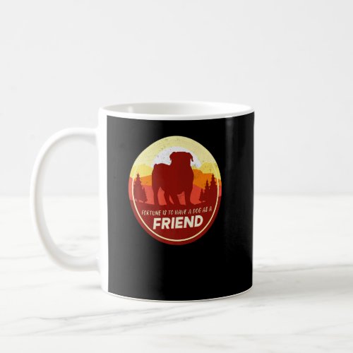 British English Bulldog Retro  Coffee Mug