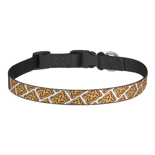 British English Food Toad in the Hole Sausages  Pet Collar (Front)