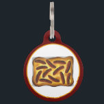 British English Food Toad in the Hole Sausages Pet ID Tag<br><div class="desc">Design features an original marker illustration of toad in the hole (sausage toad), a classic British dish consisting of sausages baked in Yorkshire pudding batter, and generally accompanied by onion gravy. Great for any cook, foodie, Anglophile, or toad-in-the-hole fan! This English food themed design is also available on other products....</div>