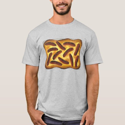 British English Food Toad in the Hole Sausages  T_Shirt