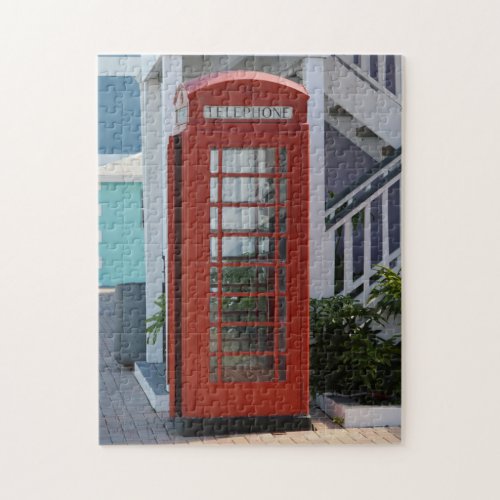 British English Old Telephone Booth Puzzle