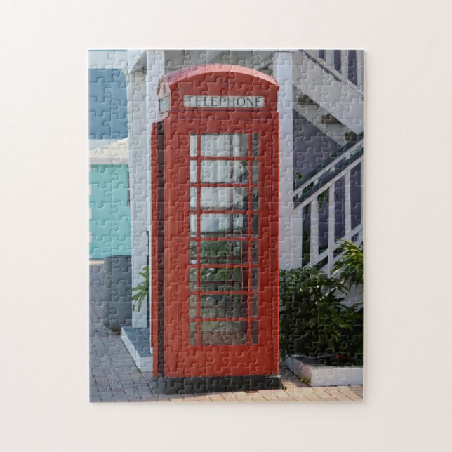 British English Old Telephone Booth Puzzle (Vertical)