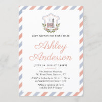 British English Tea Bridal Shower Invitation