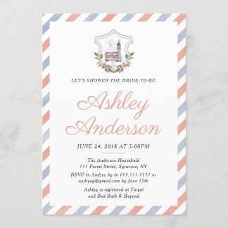 British English Tea Bridal Shower Invitation