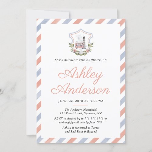 British English Tea Bridal Shower Invitation