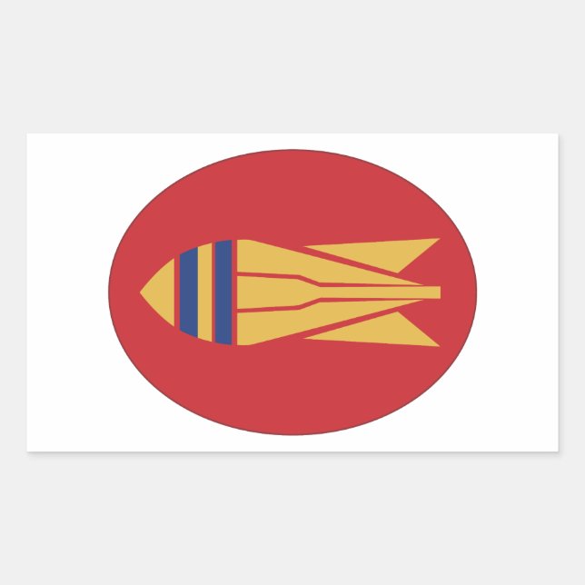 British EOD Rectangular Sticker (Front)