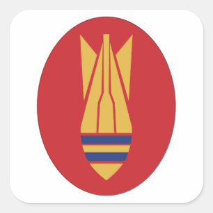 British EOD Square Sticker