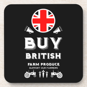 British Farming Support Beverage Coaster