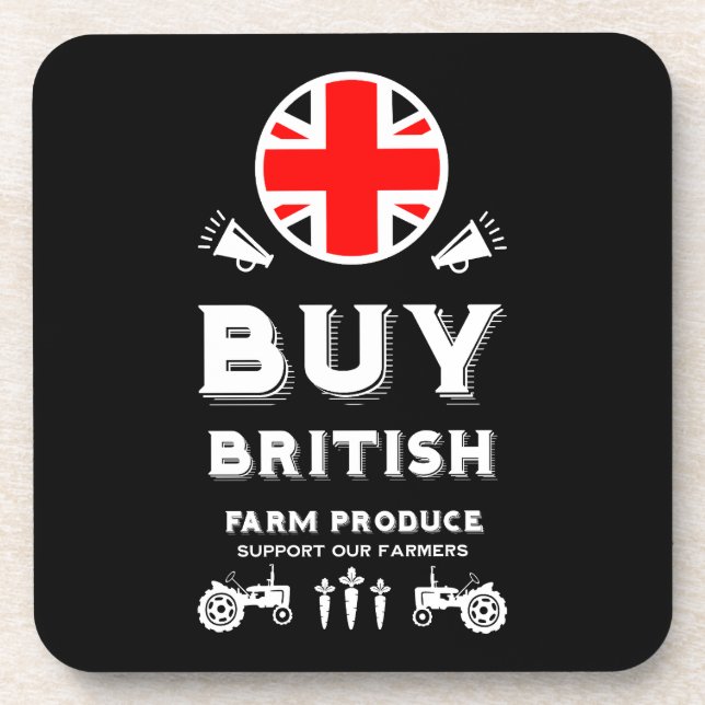 British Farming Support Beverage Coaster (Front)