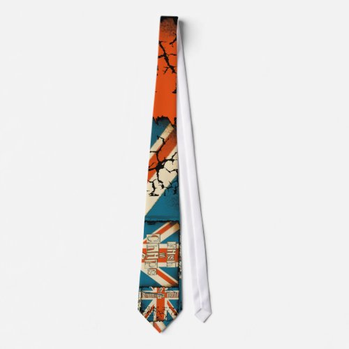 British Fish n Chips Funny Tie