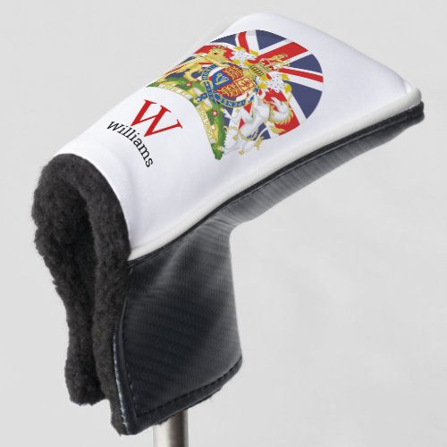 BRITISH Flag and Crest Golf Head Cover