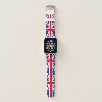 British Flag Apple Watch Band by pdphoto at Zazzle