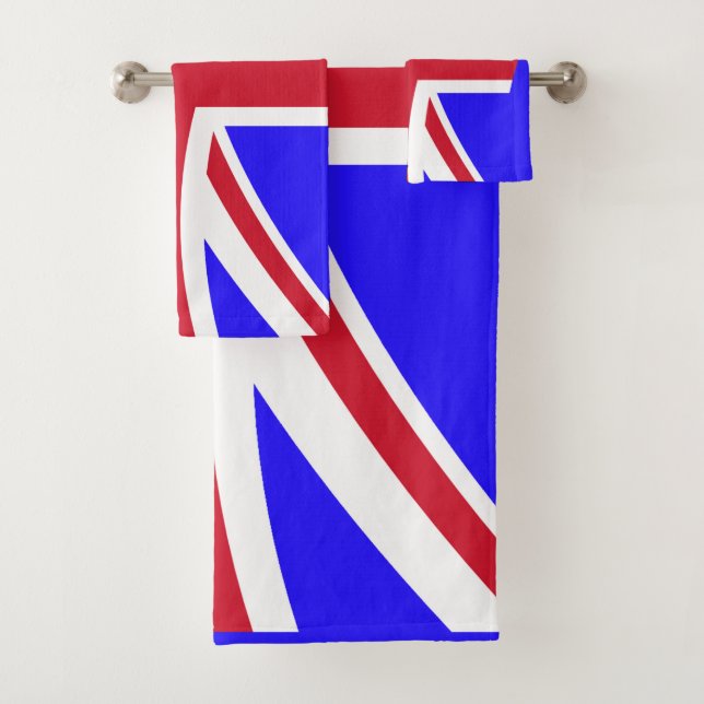 British flag bath towel set (Insitu)