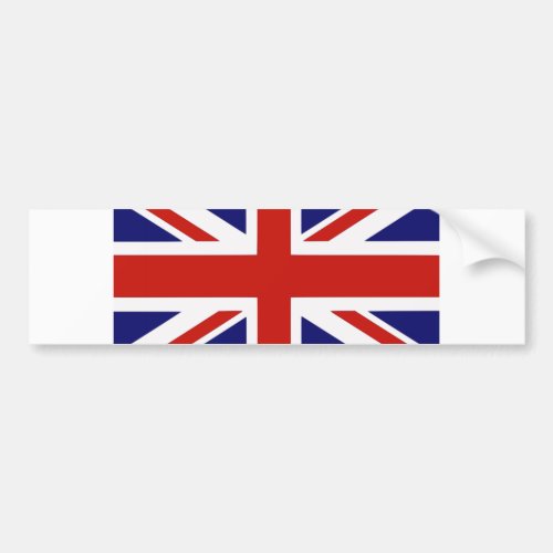 British flag bumper sticker