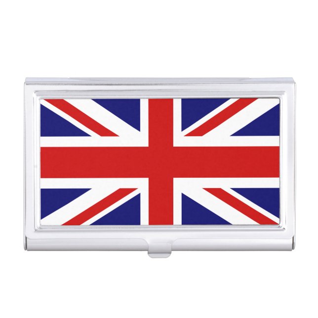 British flag business card holder | Union Jack (Front)