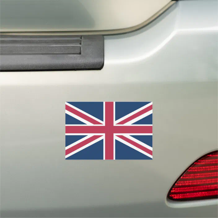 England Flag Round Car Magnet 