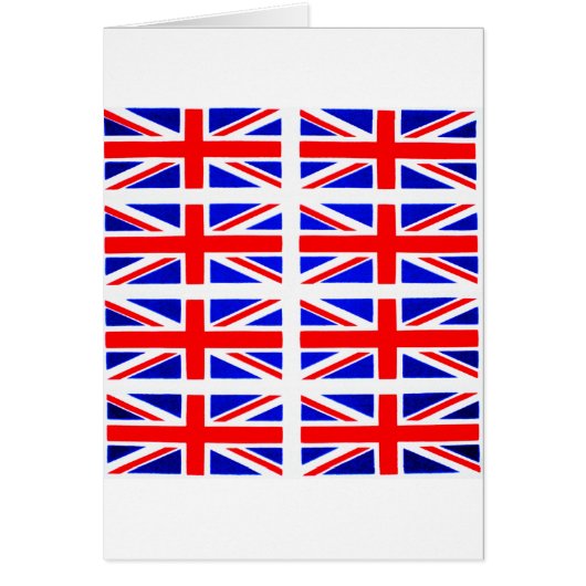 BRITISH FLAG CARDS (Front)