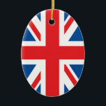 British Flag Ceramic Ornament<br><div class="desc">The Funniest Ornaments,  T-shirts,  Hoodies,  Stickers,  Buttons and Novelty gifts from http://www.Shirtuosity.com.</div>