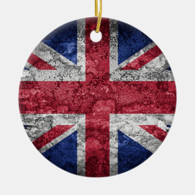 British flag. ceramic ornament (Front)