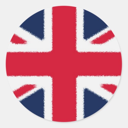 British Flag Classic Round Sticker