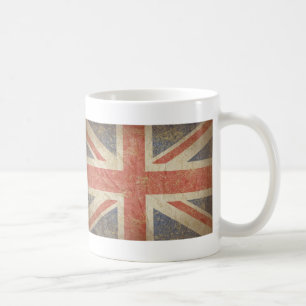 British Flag Distressed Coffee Mug